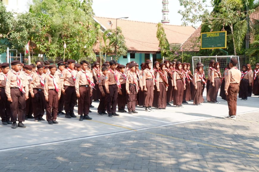 Penuh Semangat, Kegiatan PRAMUKA PERJUSA SMP Negeri 2 Jabon