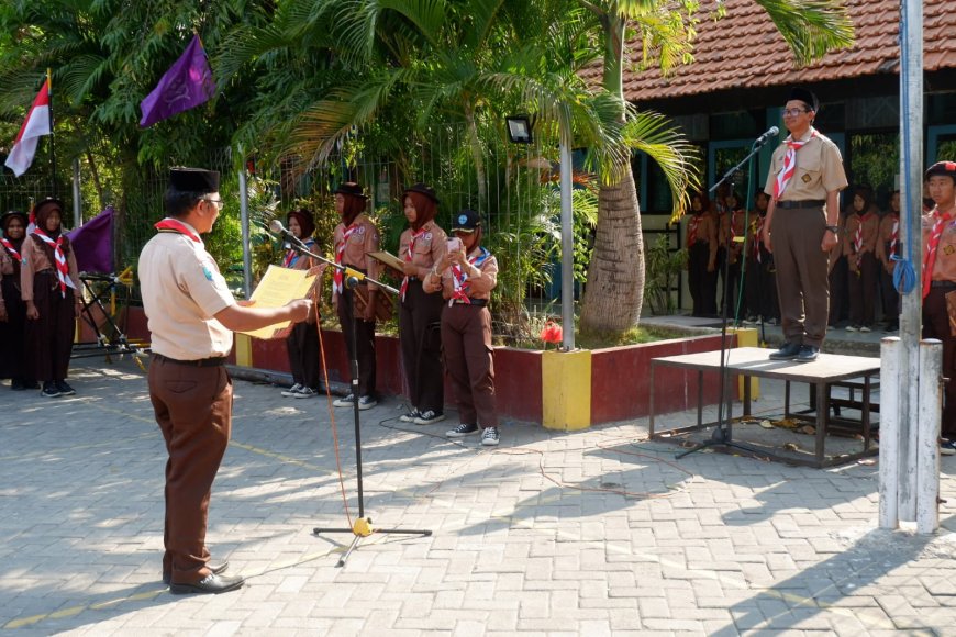 Penuh Semangat, Kegiatan PRAMUKA PERJUSA SMP Negeri 2 Jabon