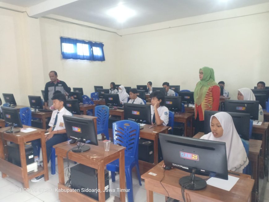 PELAKSANAAN ANBK DI SMP PGRI 7 SEDATI