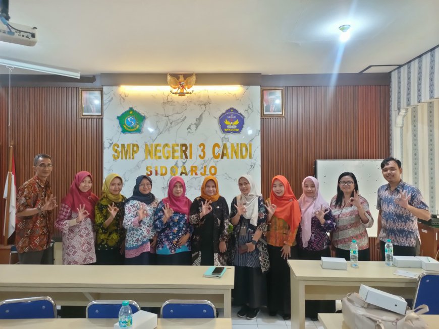 Kunjungan SDN Pucang 1 Sidoarjo ke SMP Negeri 3 Candi Terkait Adiwiyata Mandiri