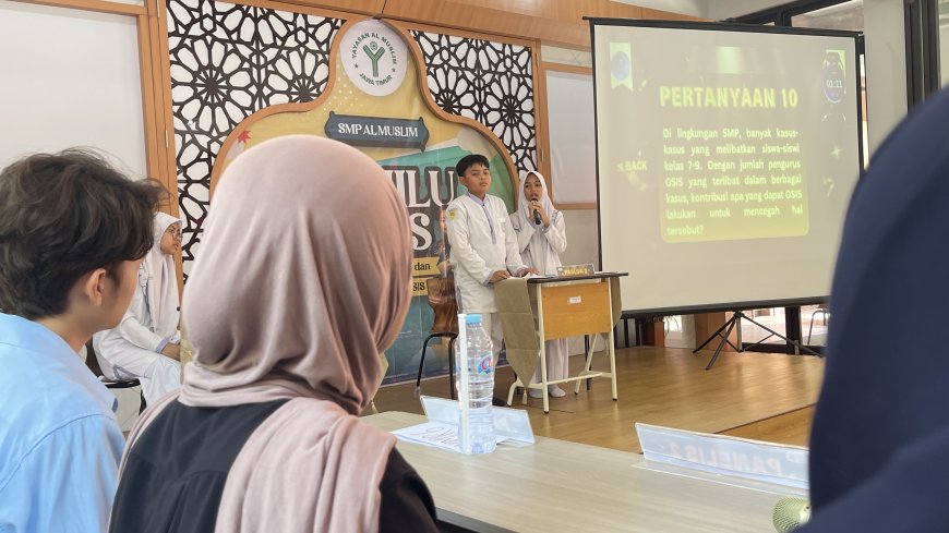 Debat Sengit Warnai Pemilihan Ketua dan Wakil Ketua OSIS SMP Al Muslim Tahun Ajaran 2024/2025