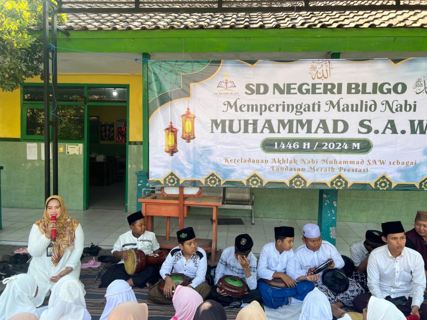 SD NEGERI BLIGO Memperingati Maulid Nabi Muhammad SAW 1446 H/2024 M