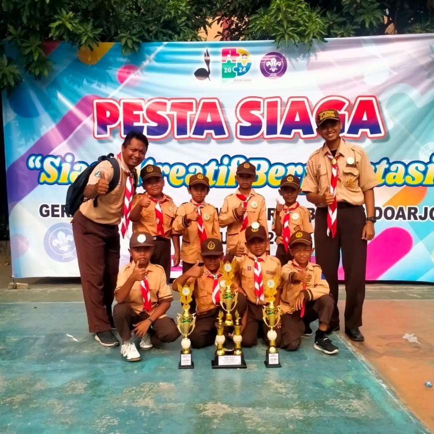 MENAKJUBKAN!!!! SDN Kupang sebagai pendatang yang mencuri perhatian, hanya dengan 1 kelompok Memborong 3 piala di ''Pesta Siaga''.