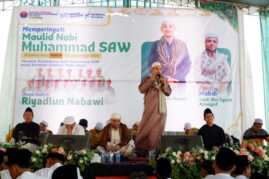 Meriahkan Maulid Nabi, SMP Sepuluh Nopember Sidoarjo Undang Habib Ternama