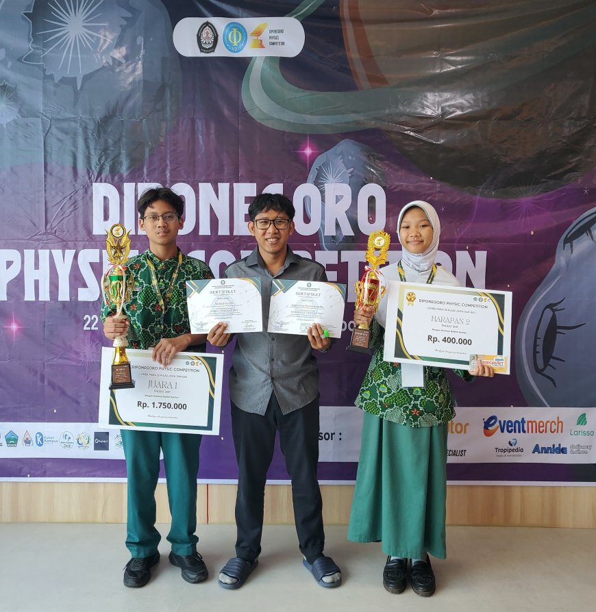 Gemilang di Semarang! Siswa SMP Progresif Bumi Shalawat Sabet Juara di Diponegoro Physics Competition