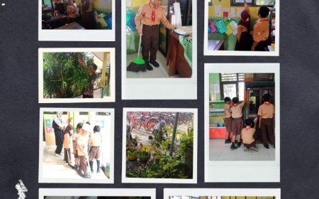 kegiatan Gerakan Bersih Sidoarjo (GEBER SIDOARJO) di SD Negeri Kragan