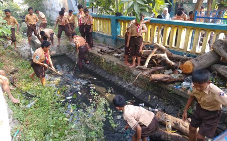 “GEBER” (Gerakan Bersih Sidoarjo) di SD Negeri Bligo