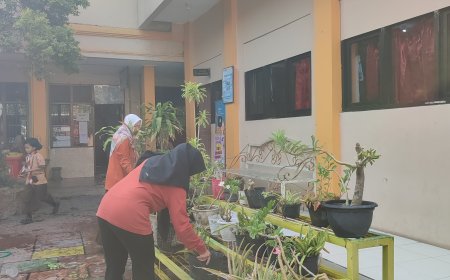 AKSI NYATA SDN SIDOKARE 4 DALAM GERAKAN BERSIH (GEBER) SIDOARJO DALAM MEWUJUDKAN LINGKUNGAN SEHAT DAN BERSIH