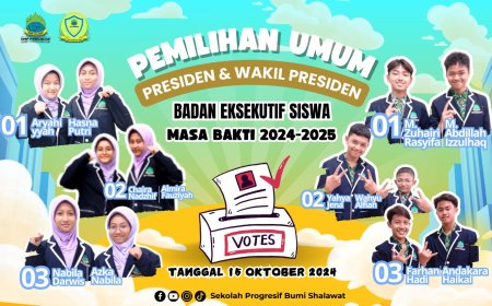 Pesta Demokrasi di SMP Progresif Bumi Shalawat: Semangat Pemilihan Presiden BES 2024
