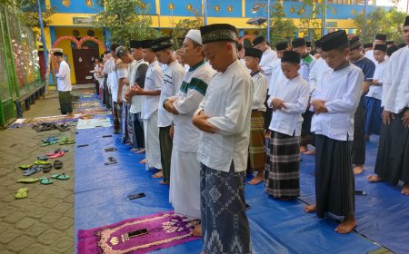 Sambut Hari Santri, SMP Negeri 3 Candi Laksanakan Sholat dan Istigosah bersama