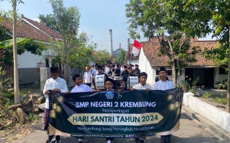 Hari Santri: Menyemai Nilai dan Toleransi di SMPN 2 Krembung