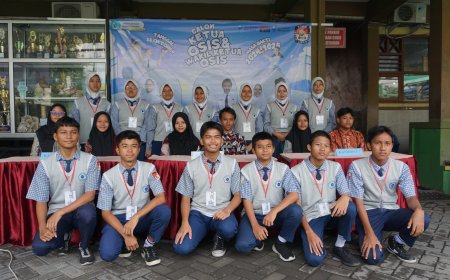 Pesta Demokrasi SMP Nusantara Krian Dalam Rangka Pemilihan Ketua Osis S Periode 2024/2025