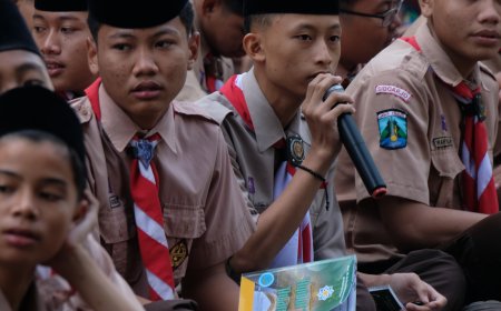 Sambut Hari Santri Nasional 2024, Ratusan Santri SMP Bilie Lantunkan Nadhom Aqidatul Awam