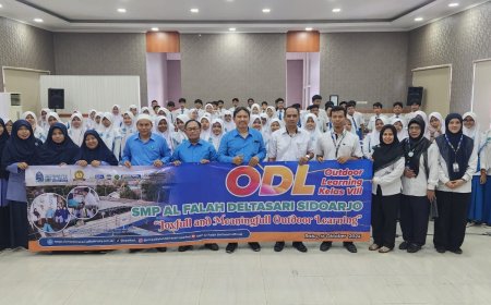 Outdoor Learning, Siswa SMP Al Falah Deltasari Belajar Pengolahan Air Minum dan Uji Mutu Hasil Kelautan dan Perikanan