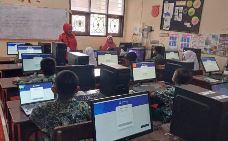 sambut gembira ANBK 2024 di SDN Kragan