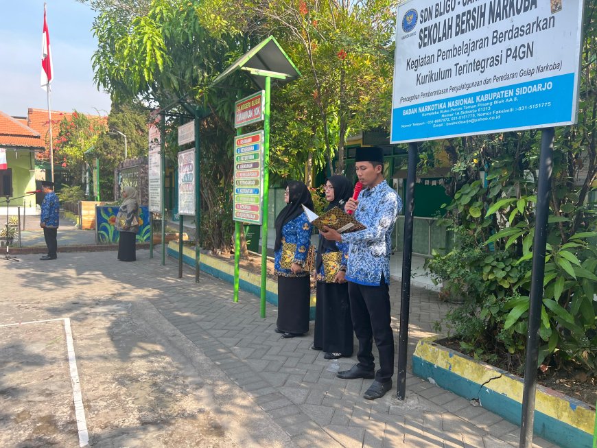 SD NEGERI BLIGO Memperingati Hari Kesaktian Pancasila Dengan Tema “Bersama Pancasila Kita Wujudkan Indonesia Emas"