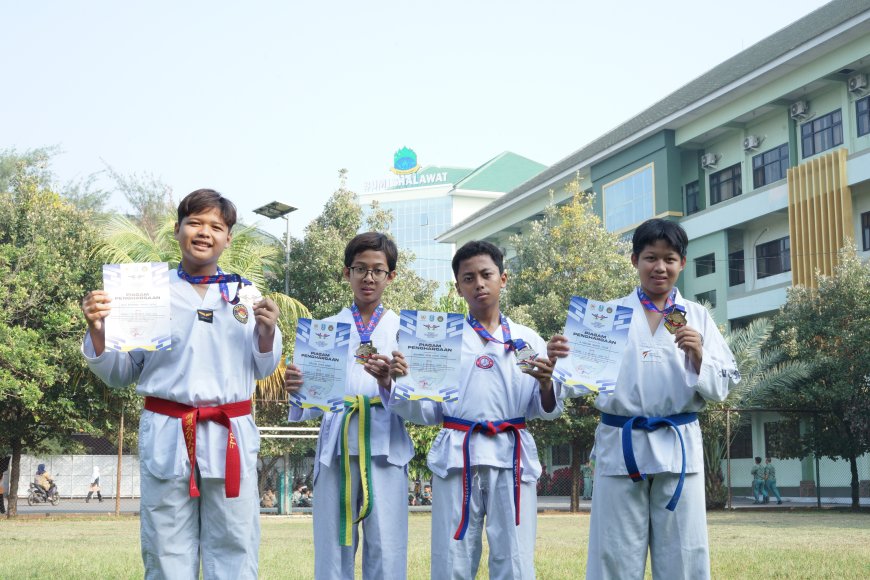 Raih 5 Emas di Ajang Taekwondo Jawa Timur! Siswa-Siswi SMP Progresif Bumi Shalawat Bersinar