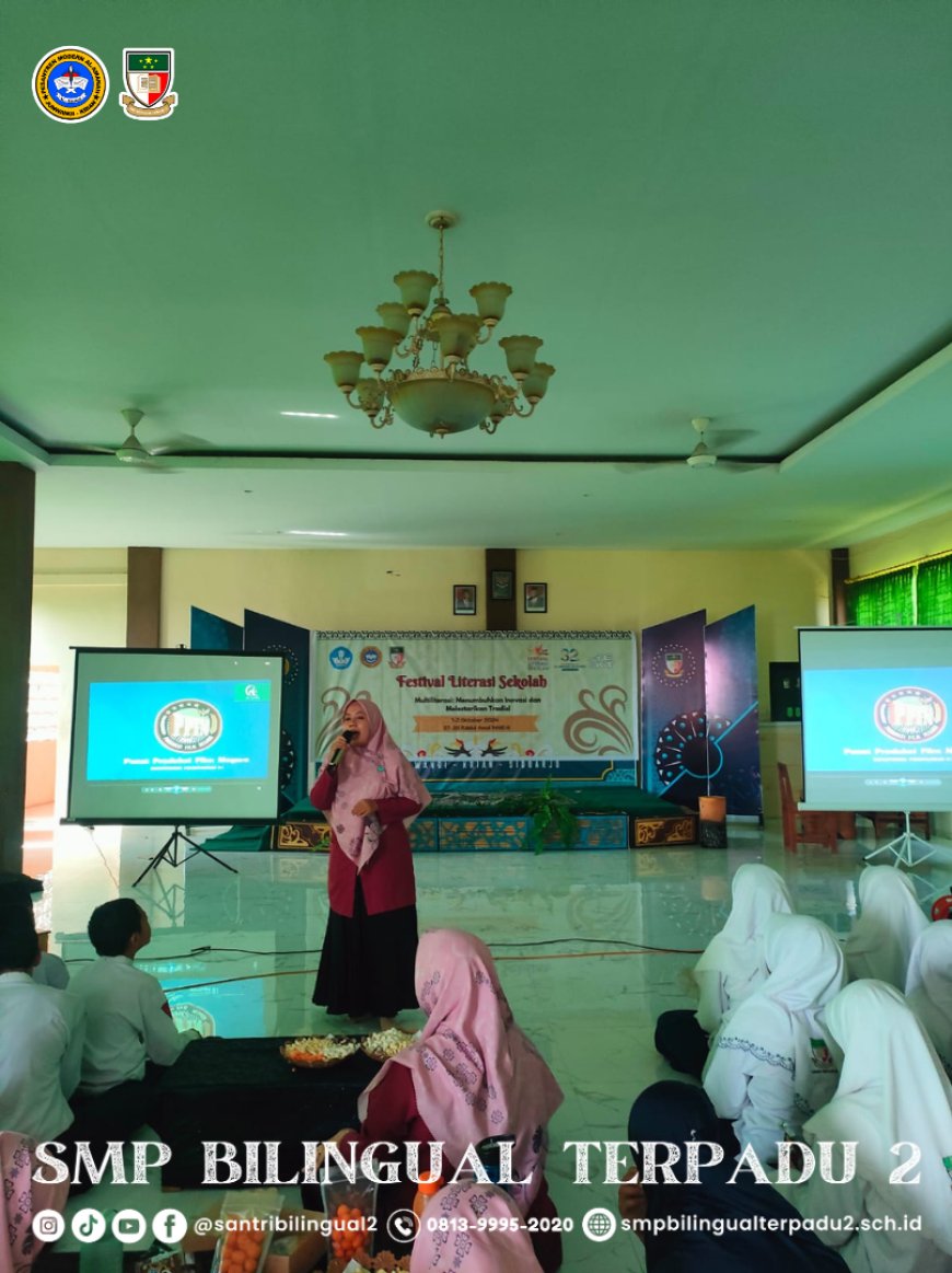 Santri SMP Bilingual Terpadu 2 Gelar Nobar dan Reviu Film G30S/PKI