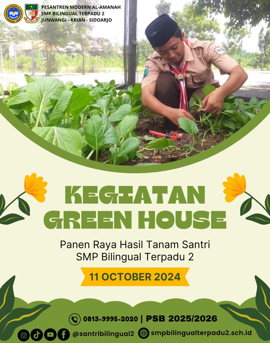 Panen Raya Greenhouse SMP Bilie