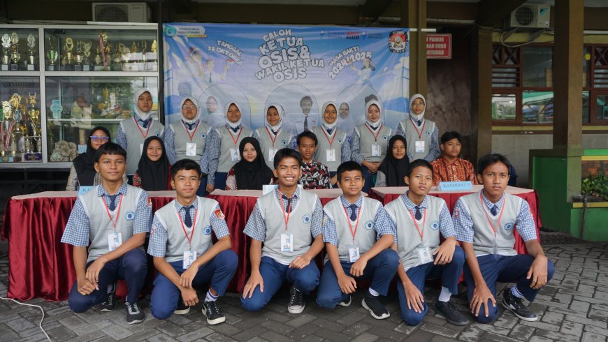 Pesta Demokrasi SMP Nusantara Krian Dalam Rangka Pemilihan Ketua Osis S Periode 2024/2025