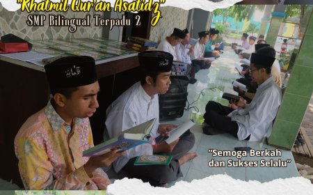 Khataman Al-Qur'an Ustaz/Ustazah SMP Bilingual Terpadu 2 untuk Menguatkan Silaturahmi dan Motivasi bagi Santri