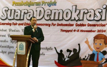 Belajar Demokrasi Sejak Dini, SMP Al Falah Deltasari Sidoarjo Gelar Pemilu Mini