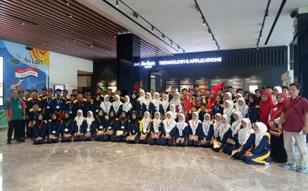 P5 Kewirausahaan: Siswa Kelas 9 SMPN 1 Buduran Menggelar Kunjungan Industri ke PT AVIA AVIAN Tbk.