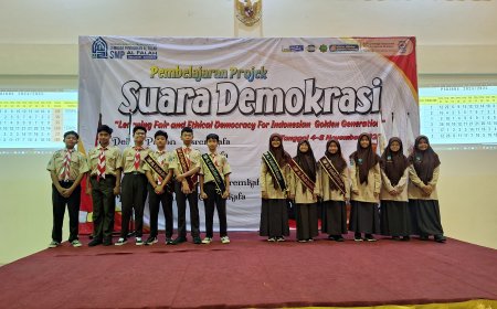 SMP Al Falah Deltasari Gelar Pemilu Raya untuk Pemilihan Ketua OSIS, REMAS, dan MPK