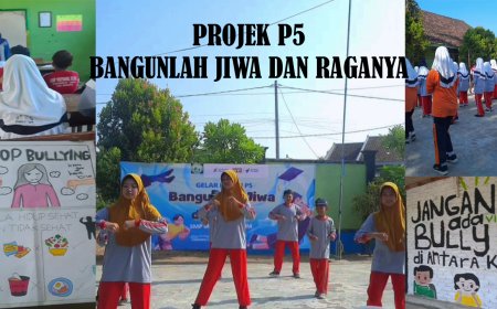 Kegiatan P5 "Bangunlah Jiwa dan Raganya" di SMP Miftahul Ulum