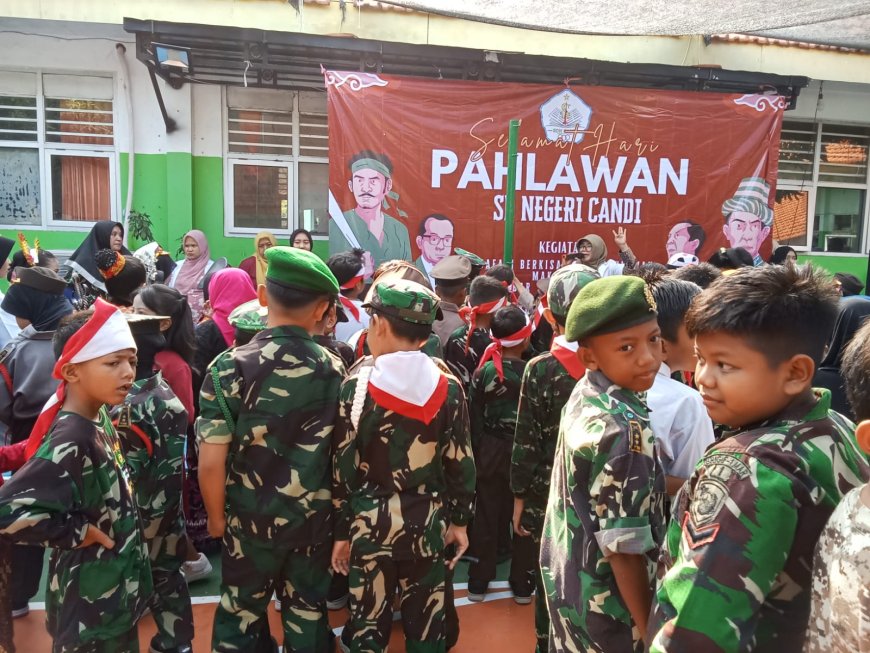 Peringatan Hari Pahlawan di SDN Candi Berlangsung Meriah dan Bermakna