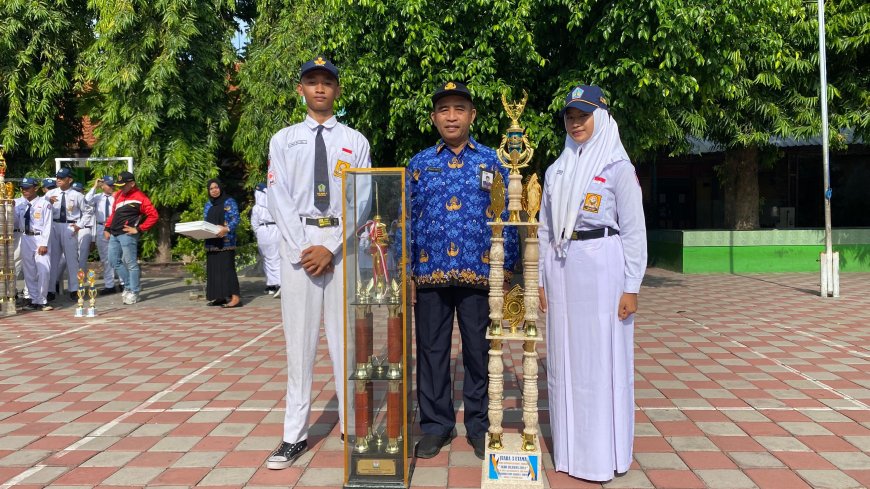 Paskibra SMPN 2 Krembung Raih Kemenangan Spektakuler di Lomba LKBB Peleton 13 Tahun Jawa Open