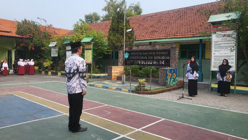 Upacara Bendera Memperingati Hari Guru Nasional 2024 di SDN BLIGO, "Guru Hebat, Indonesia Kuat"