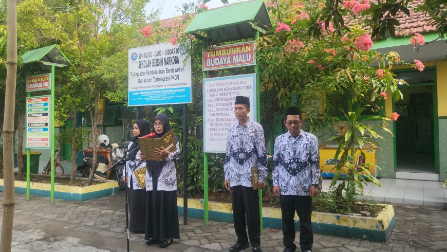 Upacara Bendera Memperingati Hari Guru Nasional 2024 di SDN BLIGO, "Guru Hebat, Indonesia Kuat"