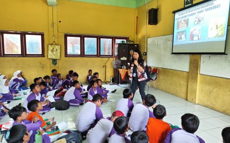 Sosialisasi Bahaya Narkoba di SDN Sumput Sidoarjo oleh BNN Kabupaten Sidoarjo