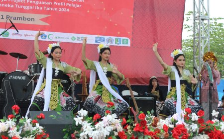 Mengangkat Kearifan Lokal: Tari Klepon dan Batik Klepon Khas SMP Negeri 1 Prambon Diresmikan