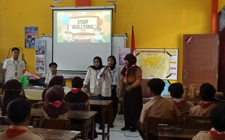 SOSIALISASI ANTI BULLYING DAN PENANAMAN TANAMAN HIAS DI SD NEGERI CANDI