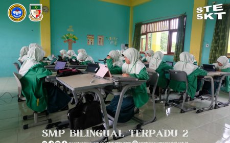 Ujian Tanpa Kertas di SMP Bilingual Terpadu 2 Dorong Lingkungan Lebih Hijau