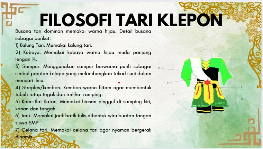 Mengangkat Kearifan Lokal: Tari Klepon dan Batik Klepon Khas SMP Negeri 1 Prambon Diresmikan