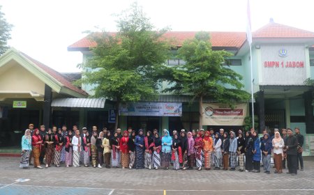 Meriah! Sekolah SMPN 1 Jabon Rayakan Hari Jadi Sidoarjo yang Ke-166