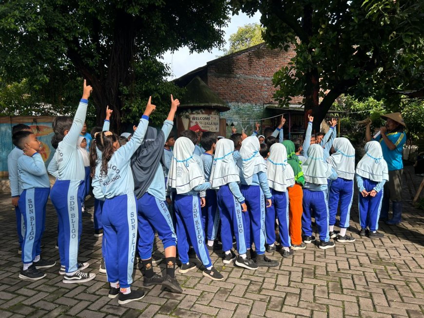 Kegiatan Outdoor Learning Kelas 3 SD Negeri Bligo di Jalasari Outbound!