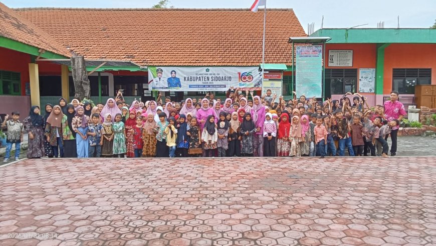 Peringatan Hari Jadi Kabupaten Sidoarjo (Harjasda)  Ke-166 Tahun 2025  "SIDOARJO HEBAT, BAIK DAN  BERMARTABAT" SDN GAMPING 1