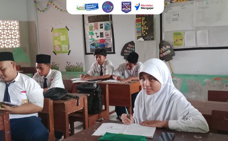 Kegiatan Belajar Mengajar Seru di Semester Genap  SMP Harapan Tulangan dengan Penerapan Literasi
