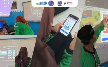 NUMERASI CLASS : KESERUAN SISWA BELAJAR DAN BERMAIN DI KELAS NUMERASI SMP HARAPAN TULANGAN