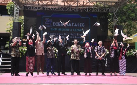 Meriahnya Dies Natalis ke-37 SMPN 2 Taman