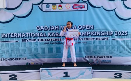 SISWA SD NEGERI CANDI RAIH JUARA 1 GADJAH MADA OPEN INTERNATIONAL KARATE CHAMPIONSHIP 2025