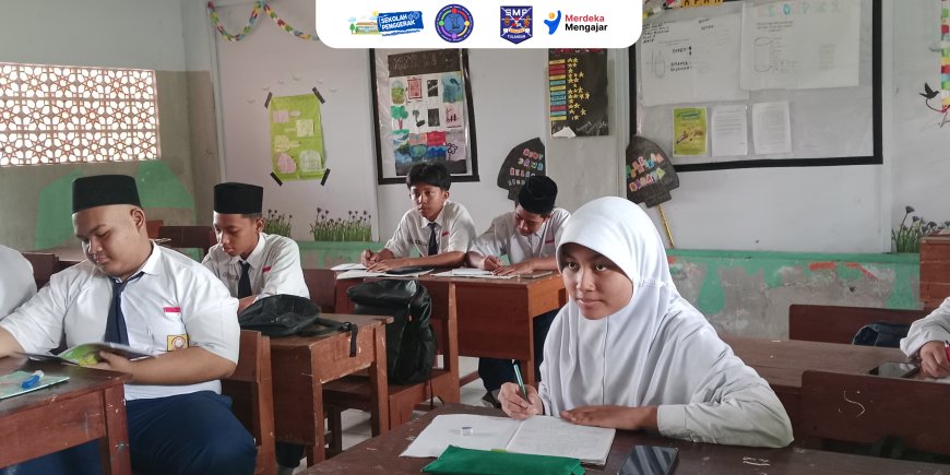 Kegiatan Belajar Mengajar Seru di Semester Genap  SMP Harapan Tulangan dengan Penerapan Literasi