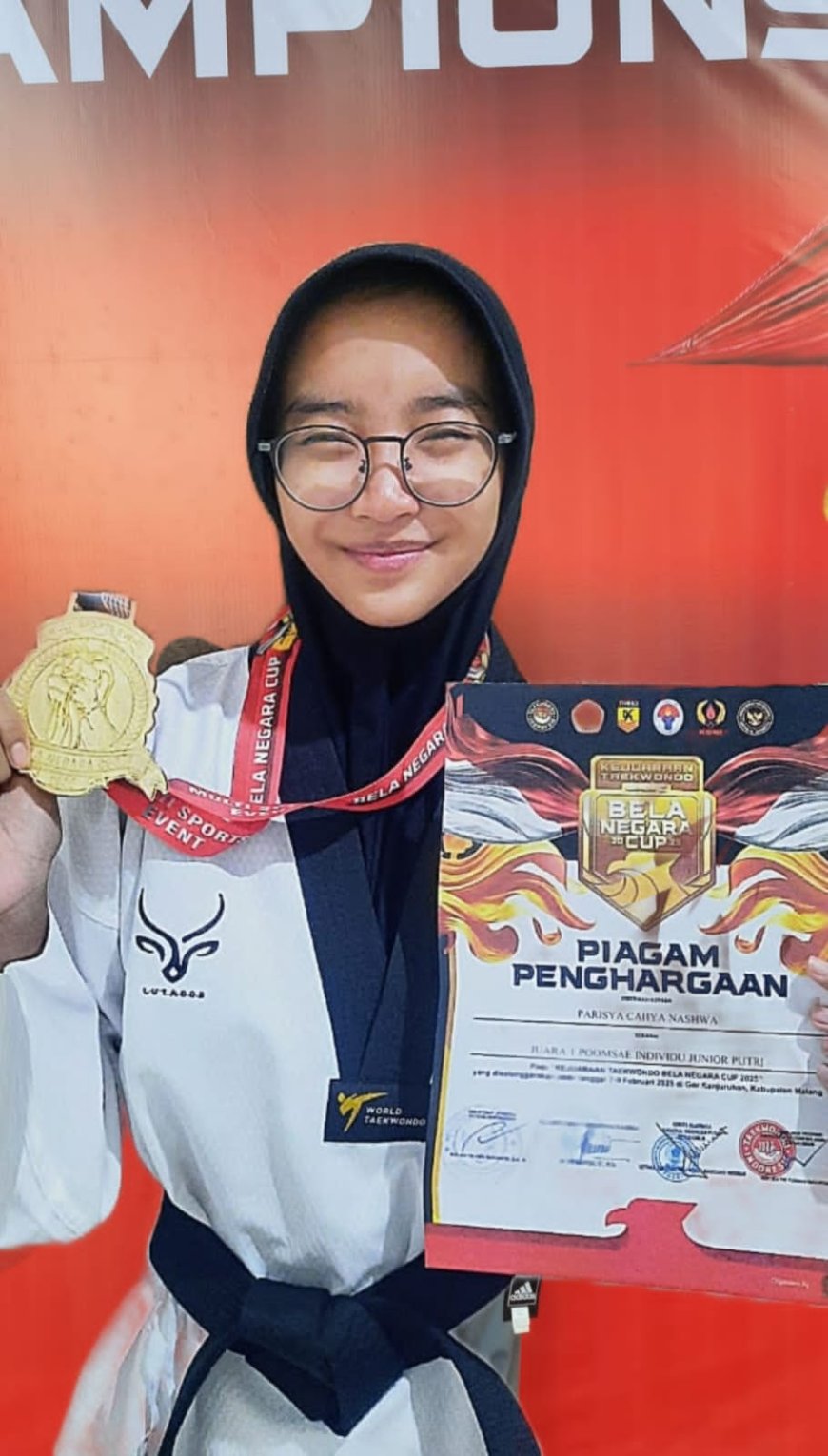 Sangat Prestisius! Santri SMP DAFI Sidoarjo Cetak Sejarah Baru Raih Emas Taekwondo Nasiona