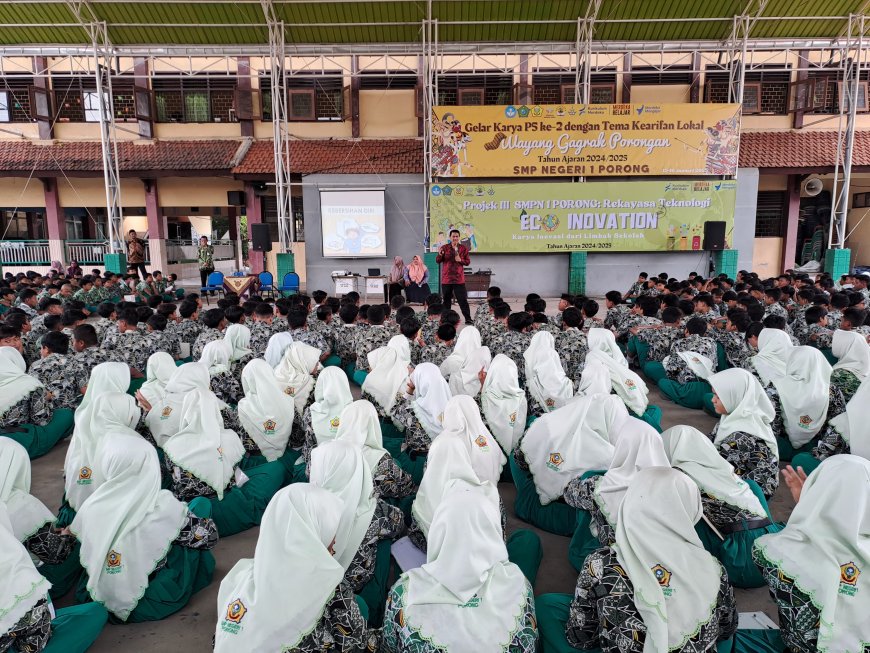 SMP NEGERI 1 PORONG SIAP MENJAGA LINGKUNGAN MELALUI P5