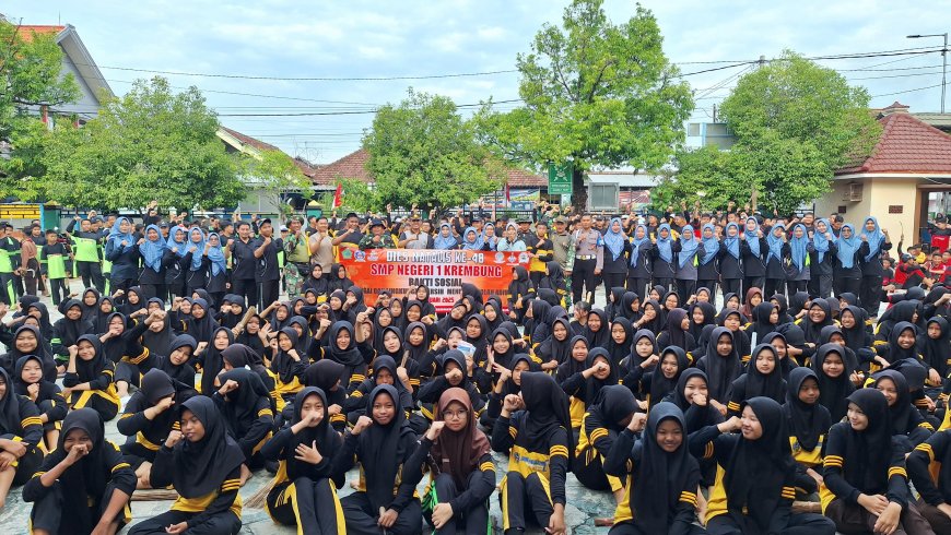 Bakti Sosial dalam Rangka Meriahkan Dies Natalis ke-48 SMP Negeri 1 Krembung