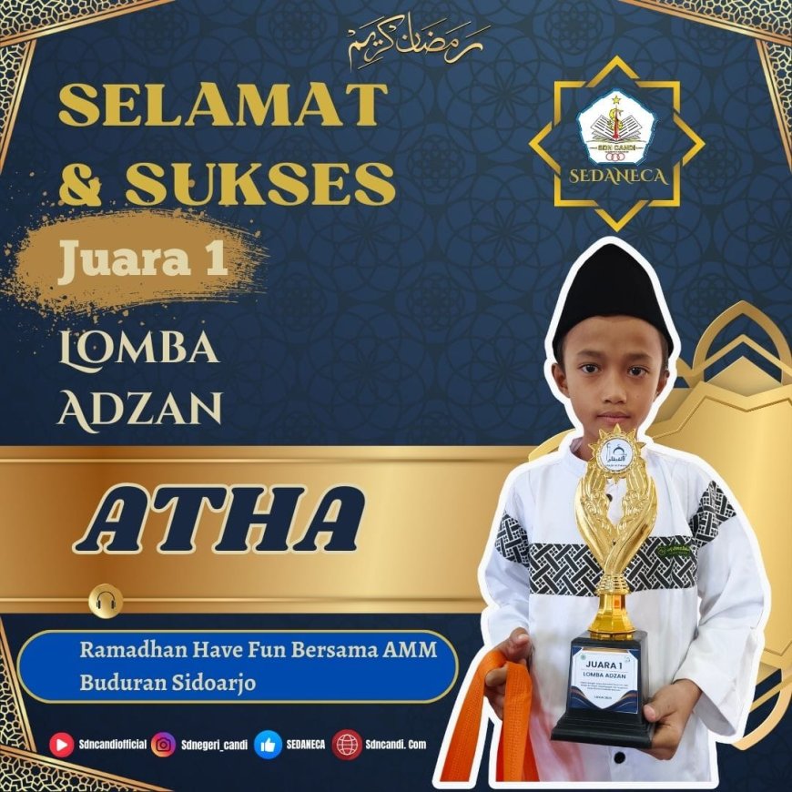 Siswa SD Negeri Candi Berprestasi dalam Acara Ramadhan Have Fun Bersama AMM Buduran Sidoarjo